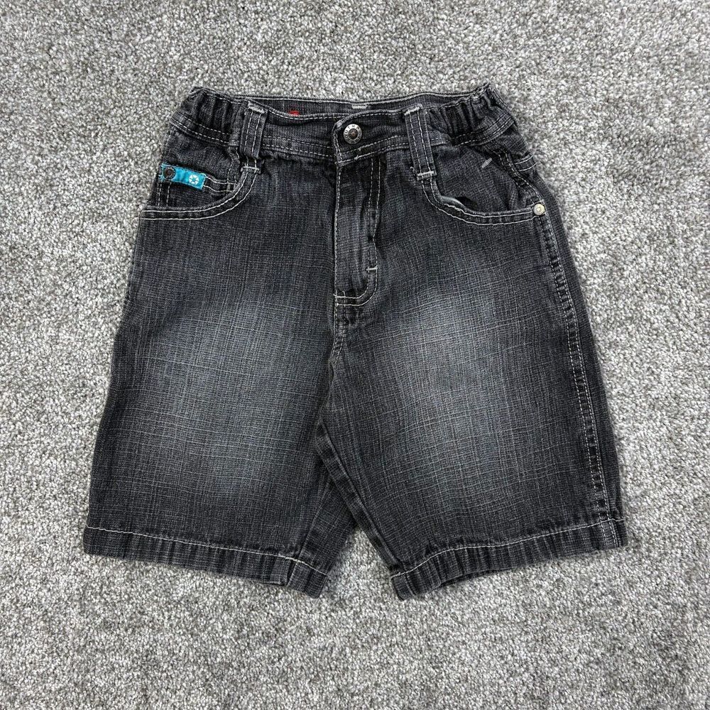 Vintage Y2K SouthPole Jean Shorts Toddler 6 Grey Straight Denim Skater Baggy